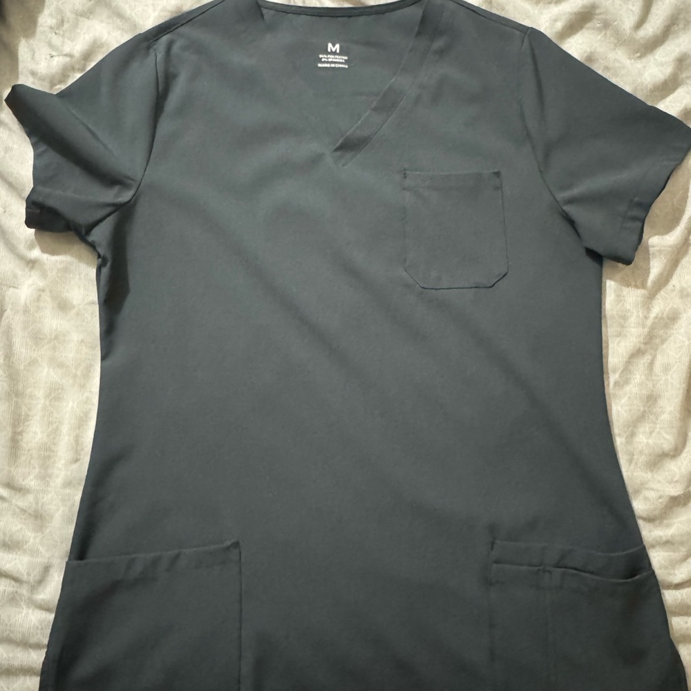 Charcoal Grey Mandala Scrub Set